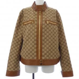 グッチ GUCCI レザー トリム GGキャンバス 681034 Z8AV6 ジャケット