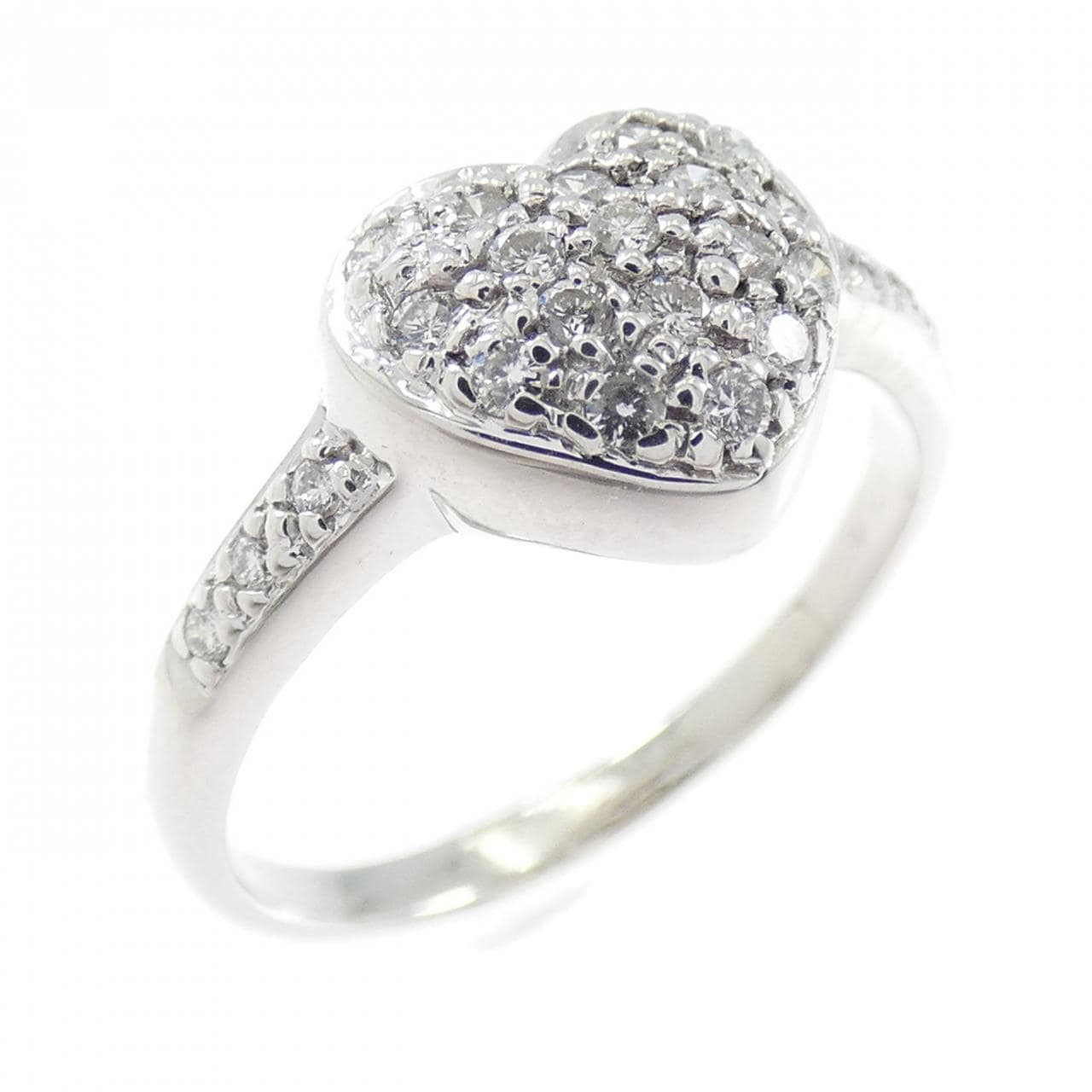 ポンテヴェキオ ハート ダイヤモンド リング 0.19CT