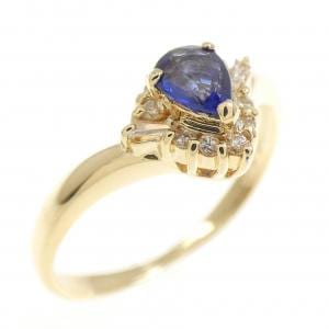 K18YG サファイヤ リング 0.23CT