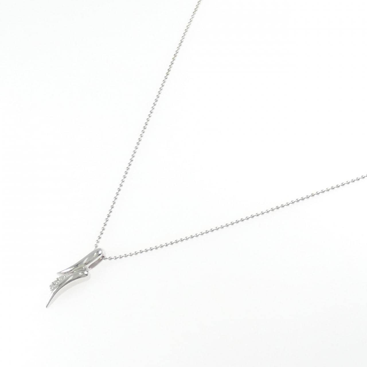 K18WG ダイヤモンド ネックレス