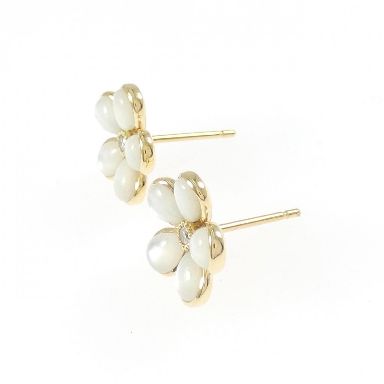 ポンテヴェキオ フラワー マザーオブパール ピアス