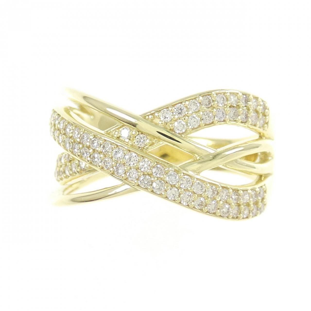 【新品】K18YG ダイヤモンド リング 0.45CT