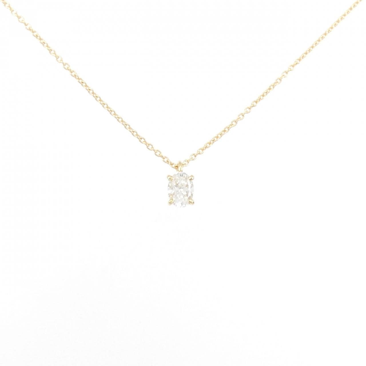 【リメイク】K18YG ダイヤモンド ネックレス 0.304CT G VS2 オーバルカット