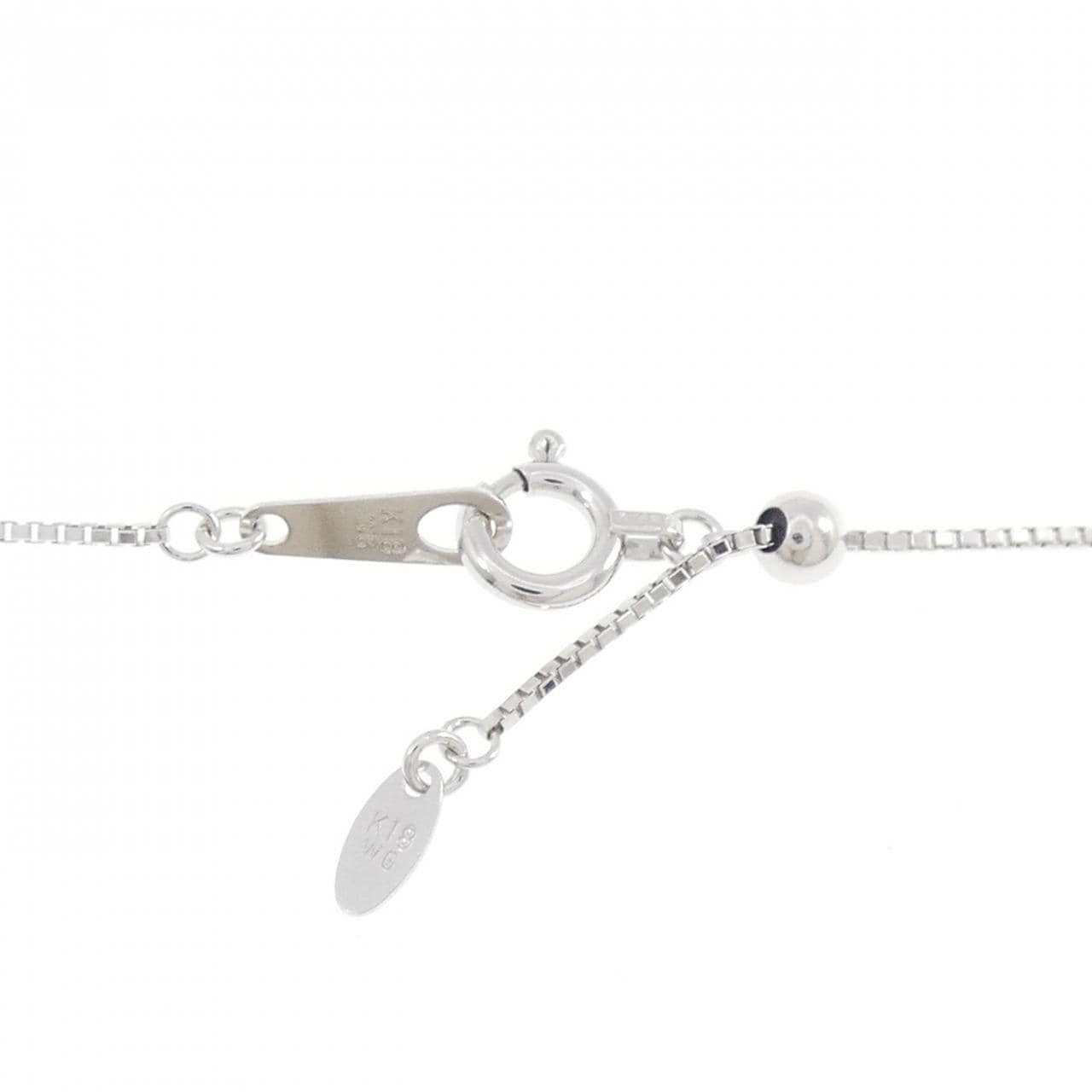 K18WG ダイヤモンド ネックレス 0.20CT
