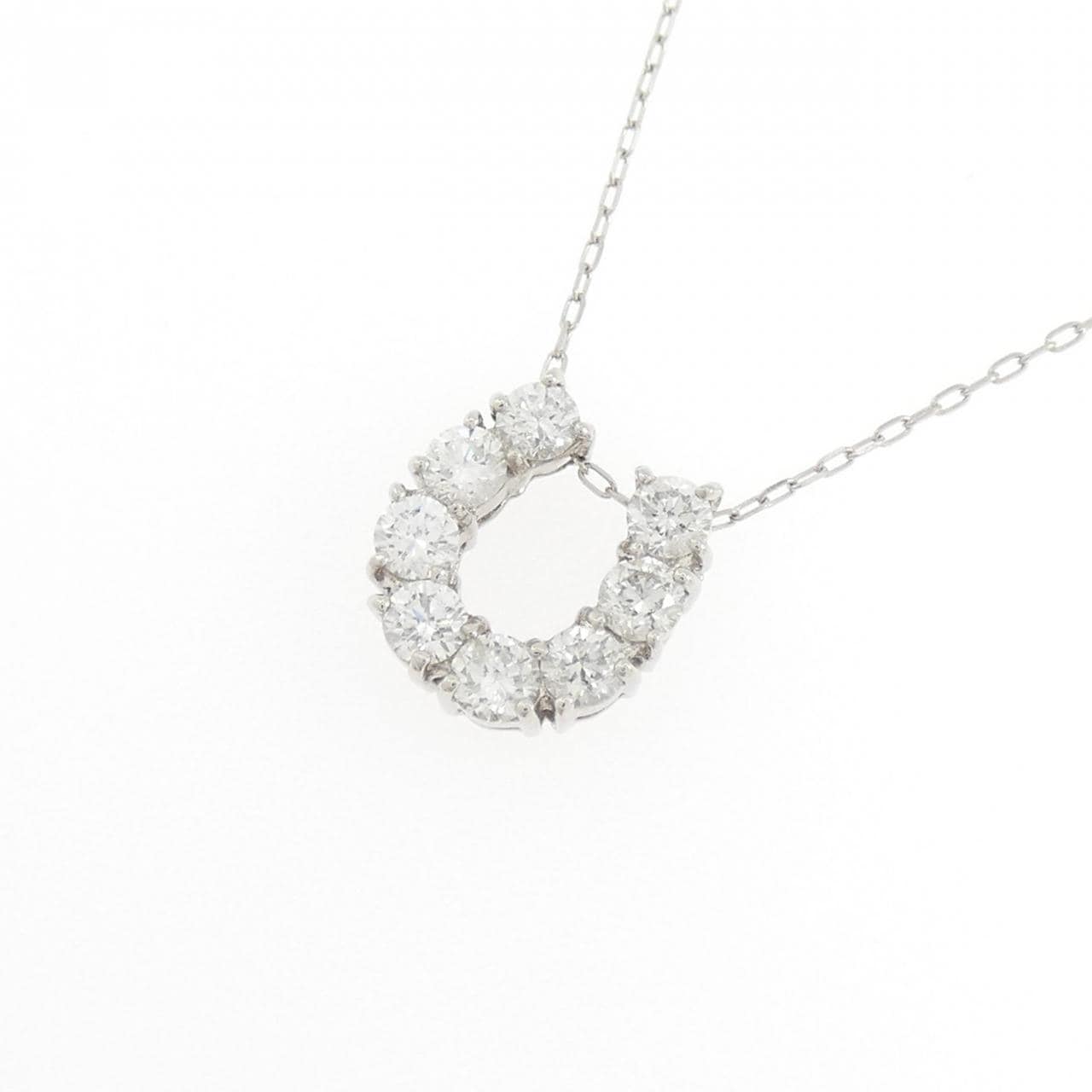 PT900/PT850 ホースシュー ダイヤモンド ネックレス 0.50CT