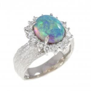 菅沼知行 ブラックオパール リング 1.74CT