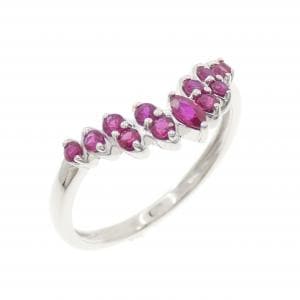 ジーエスティービー ルビー リング 0.40CT