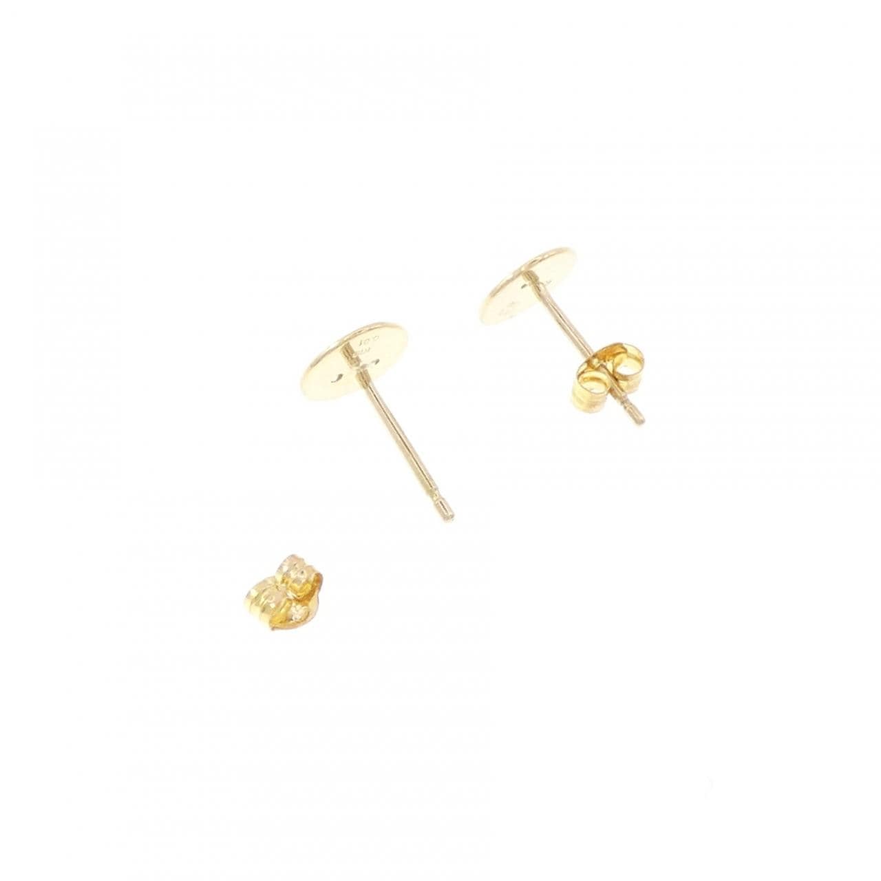 K18YG スマイル ダイヤモンド ピアス 0.02CT