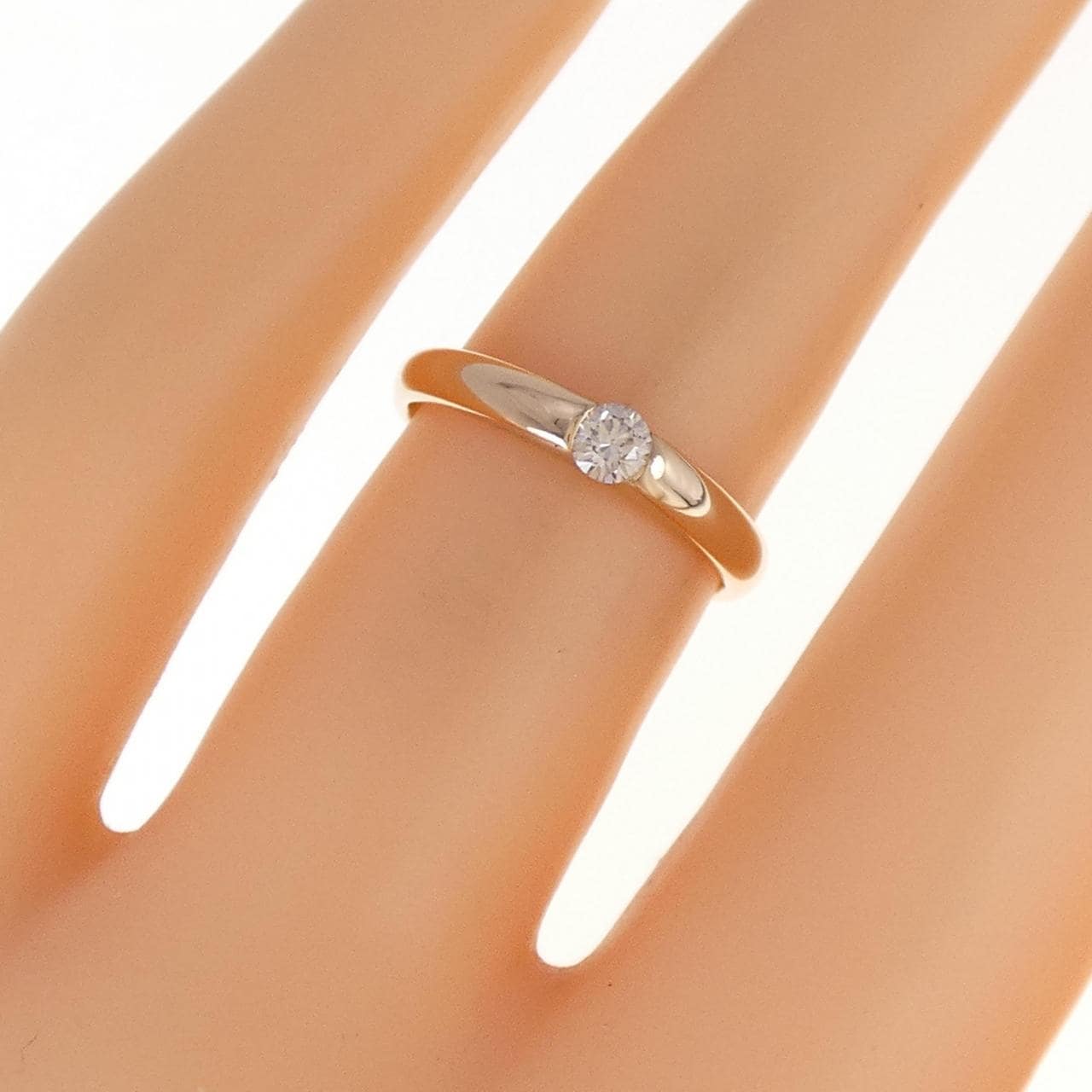 K18PG ダイヤモンド リング 0.10CT