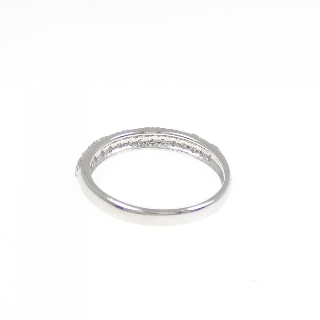 K18WG パヴェ ダイヤモンド ピンキー リング 0.20CT