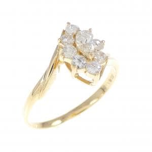 K18YG ダイヤモンド リング 0.30CT