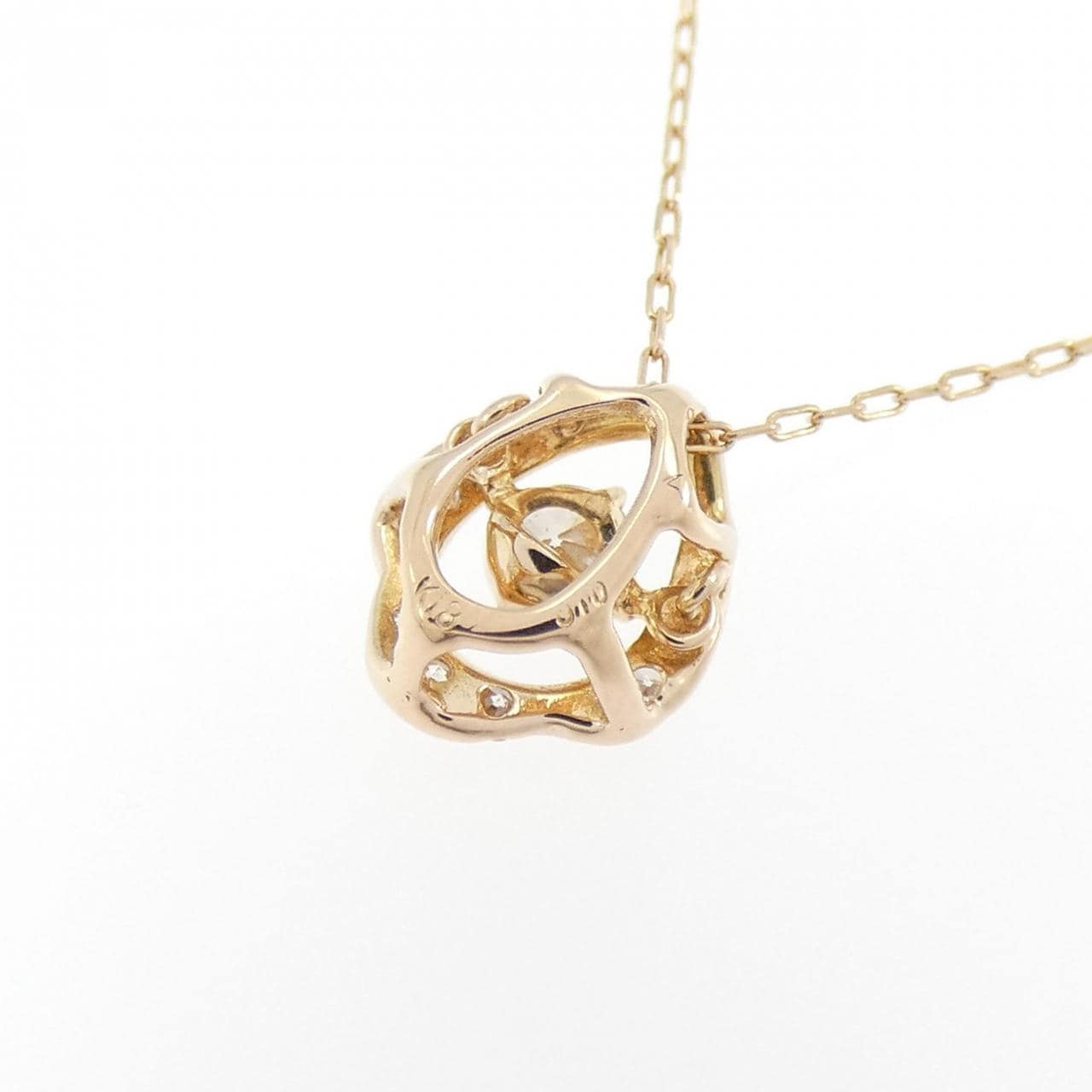 K18PG ダイヤモンド ネックレス 0.10CT