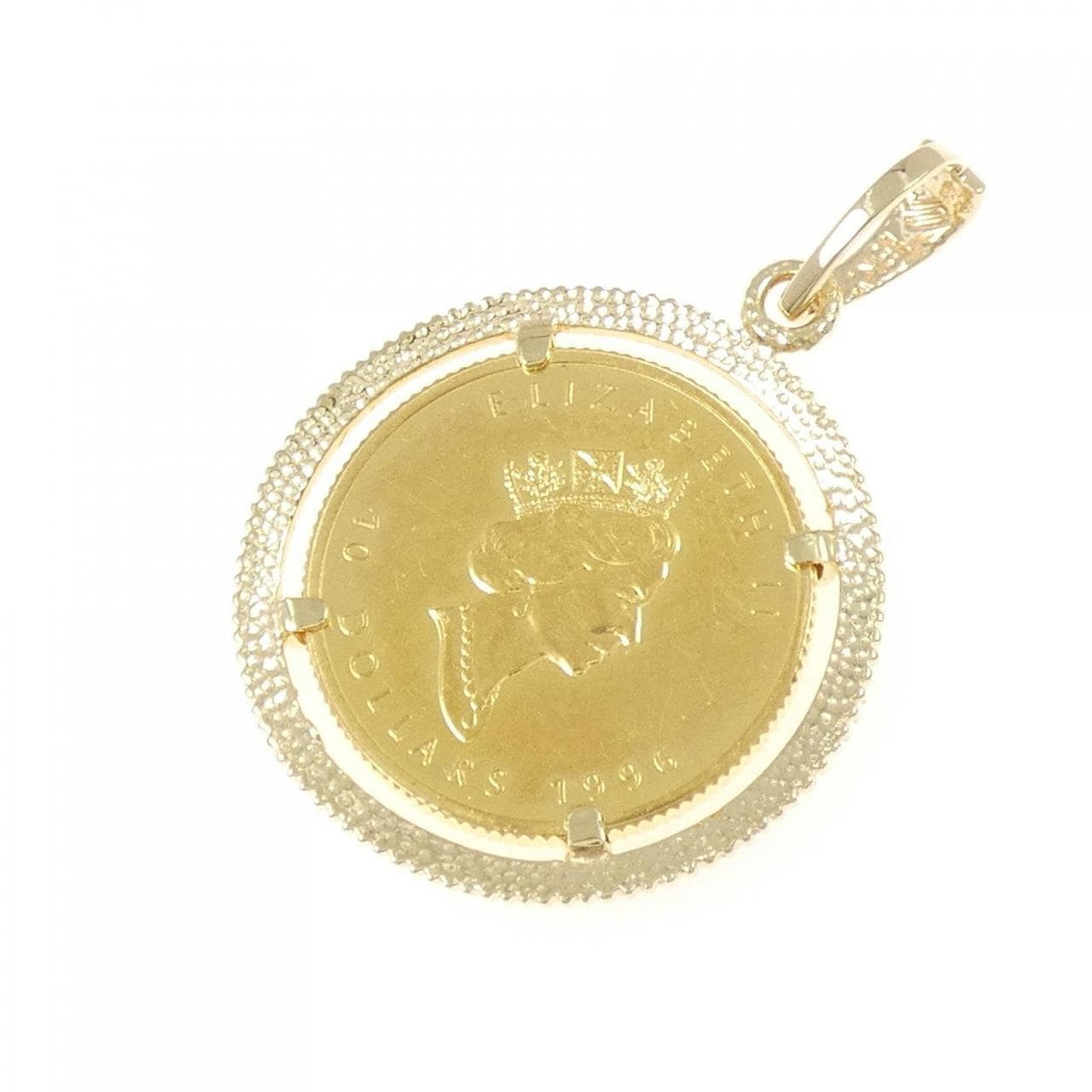 18KYG(枠) コイン ペンダント
