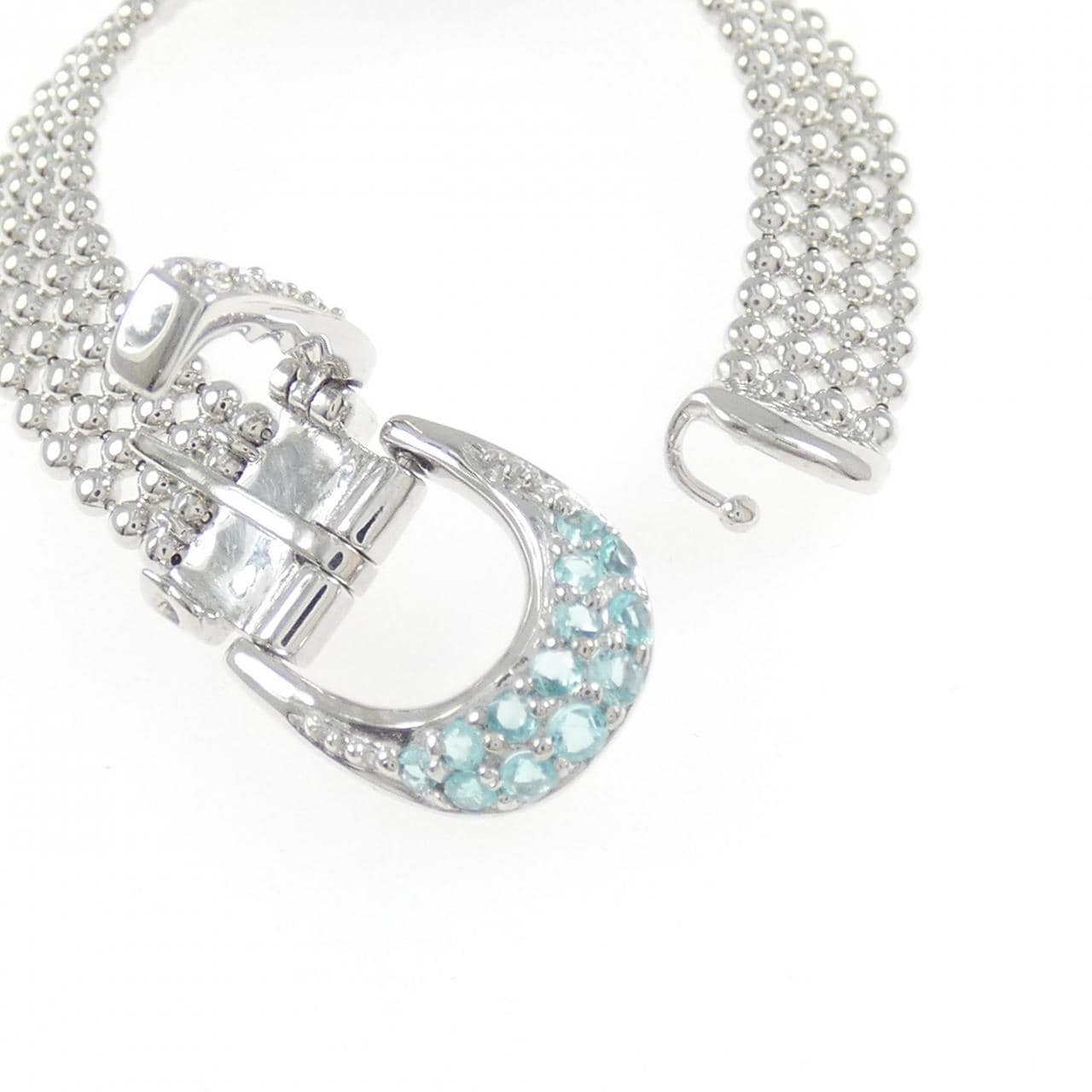 K18WG トルマリン リング 0.13CT