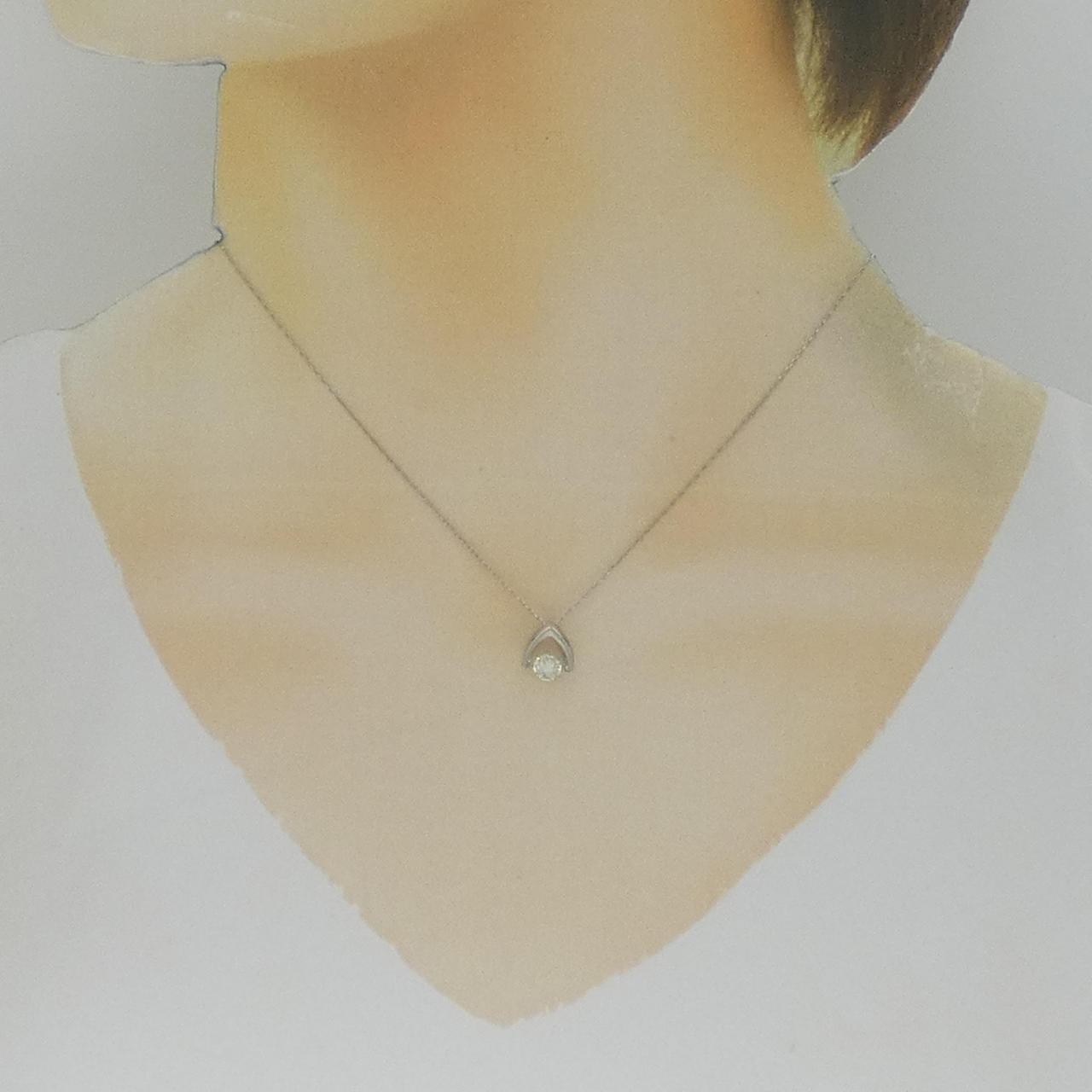 【新品】PT900 ダイヤモンド ネックレス 0.35CT
