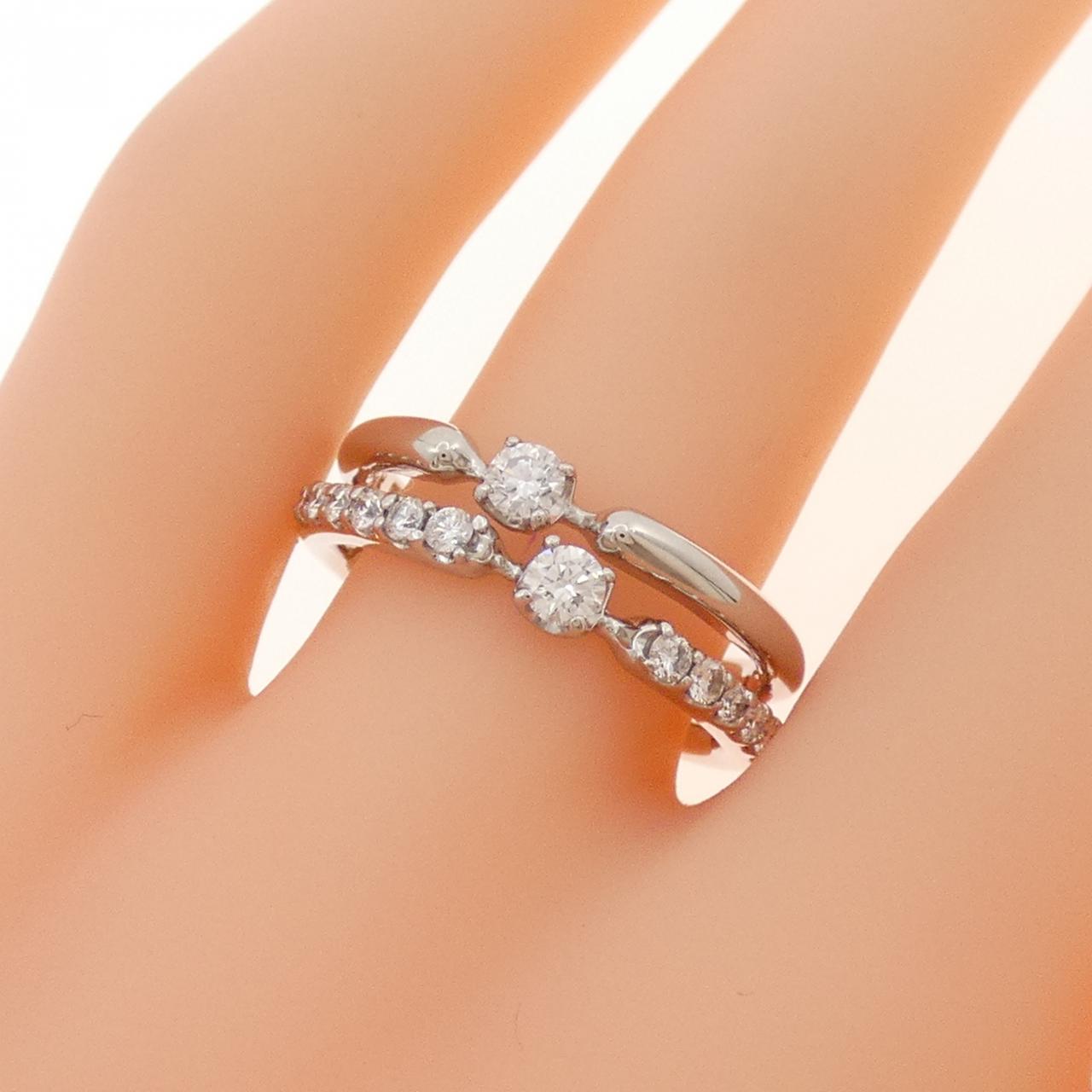 PT950 ダイヤモンド リング 0.35CT