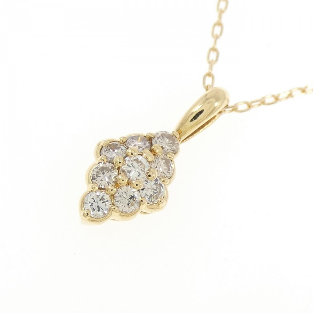 K18YG ダイヤモンド ネックレス 0.30CT