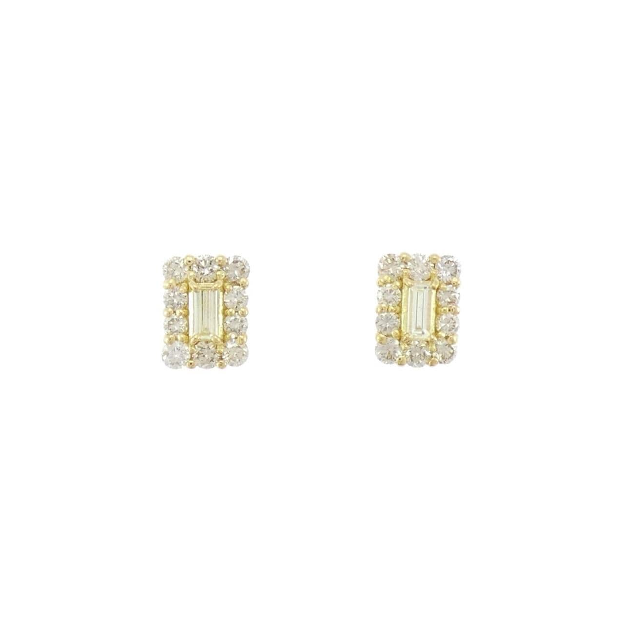 【新品】K18YG ダイヤモンド ピアス 0.60CT
