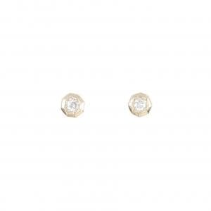 【リメイク】K10YG ダイヤモンド ピアス 0.14CT