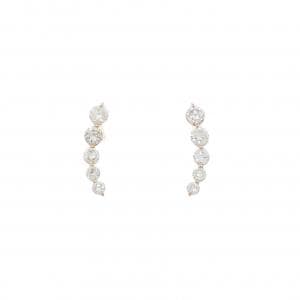 K18PG ダイヤモンド ピアス 0.40CT