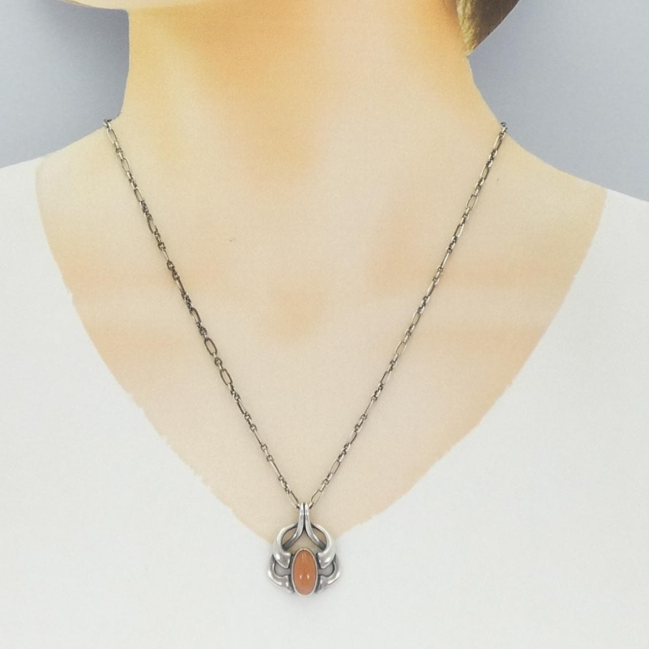 ジョージ ジェンセン ムーンストーン ネックレス