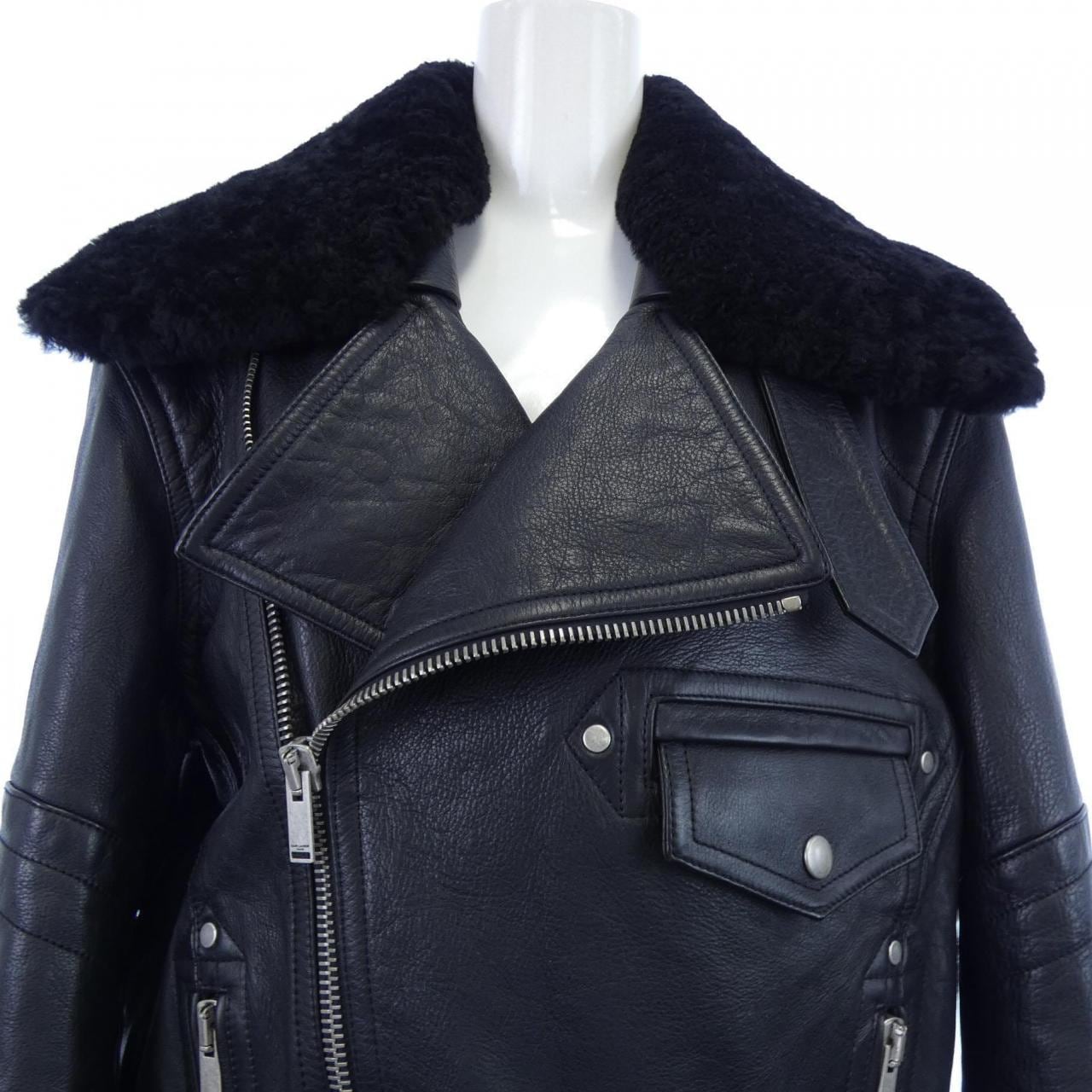 サンローラン SAINT LAURENT 809830 YCRR2 レザーライダースジャケット