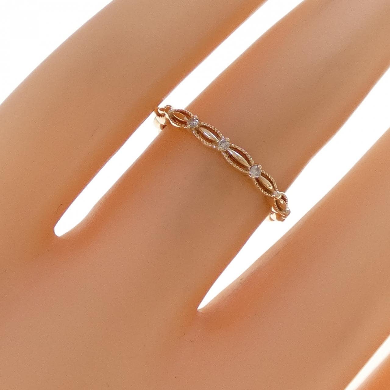 アガット ダイヤモンド リング 0.02CT