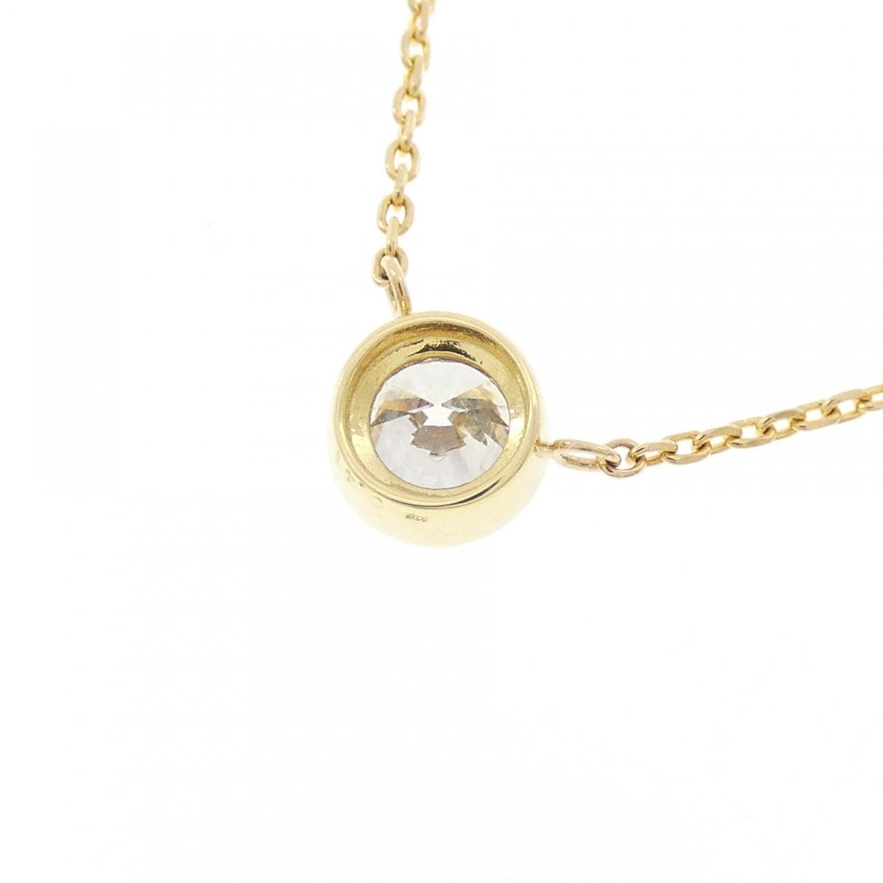 K18YG ダイヤモンド ネックレス 0.41CT D VS1 3EXT