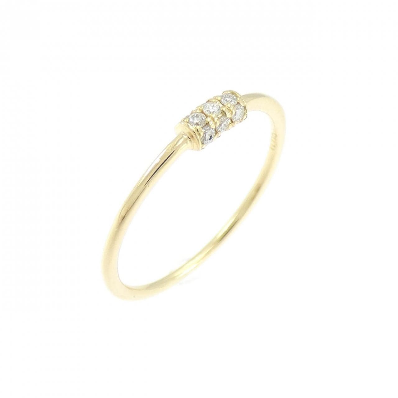 K18YG ダイヤモンド ピンキーリング 0.05CT