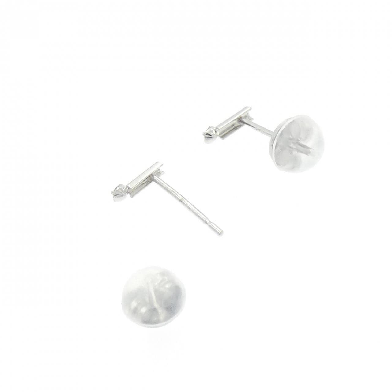 K18WG ダイヤモンド ピアス 0.02CT