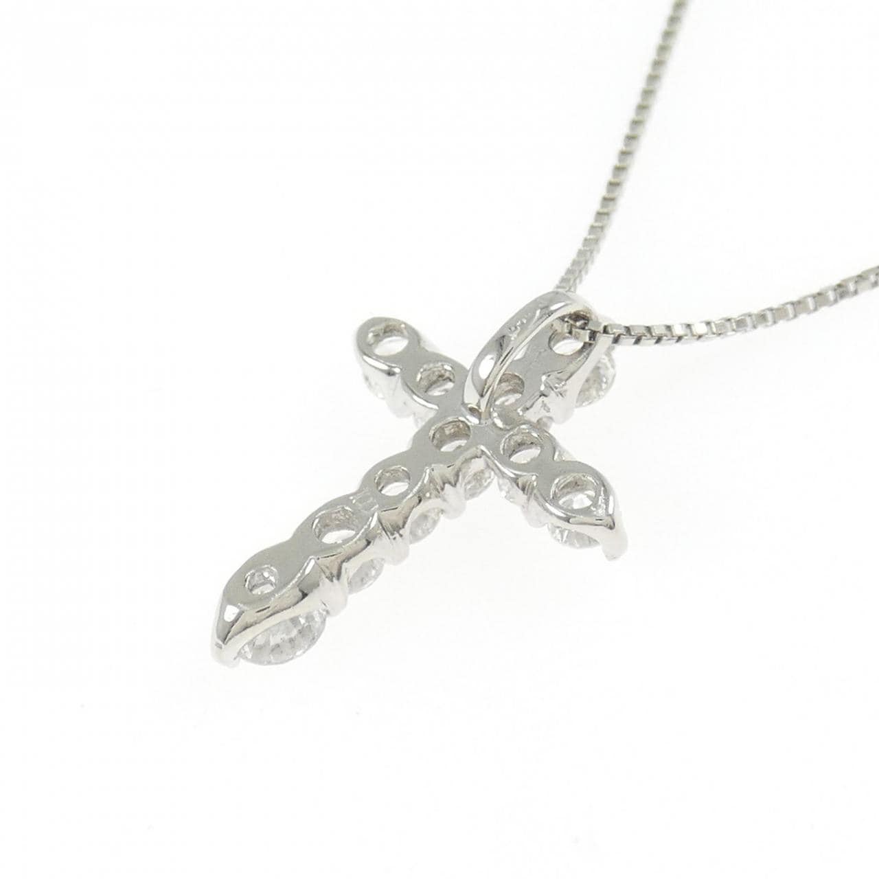 PT900/PT850 クロス ダイヤモンド ネックレス 1.00CT