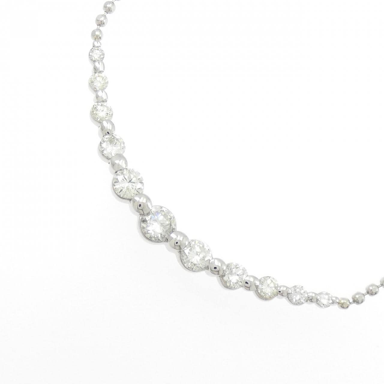 PT900/PT850 ダイヤモンド ネックレス 1.00CT