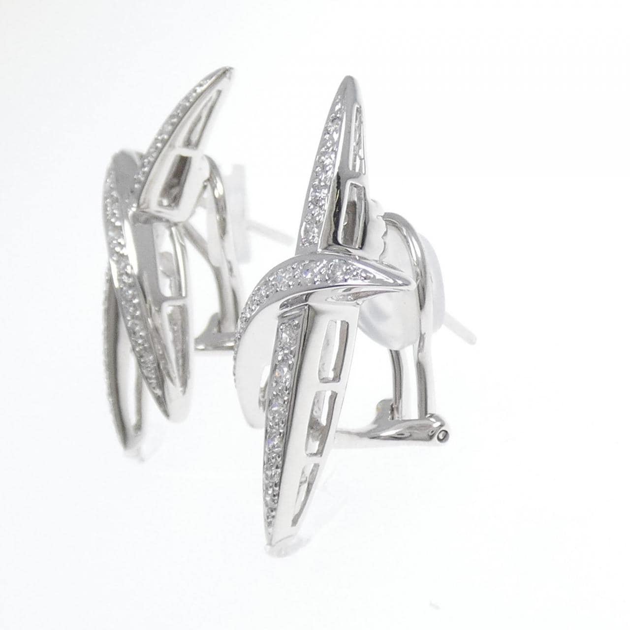 750WG Diamond earrings 0.70CT