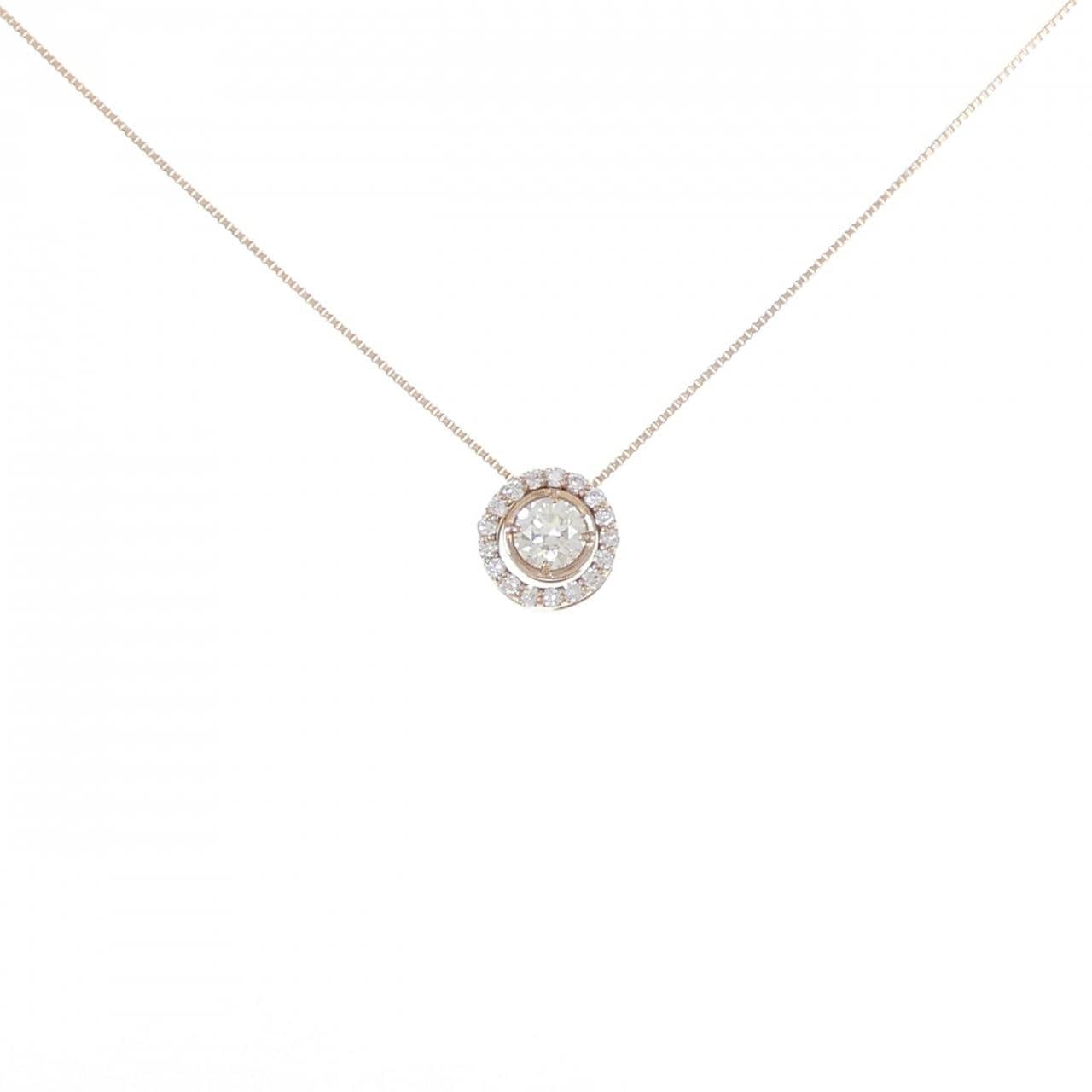 K18PG 2WAY ダイヤモンド ネックレス 0.301CT