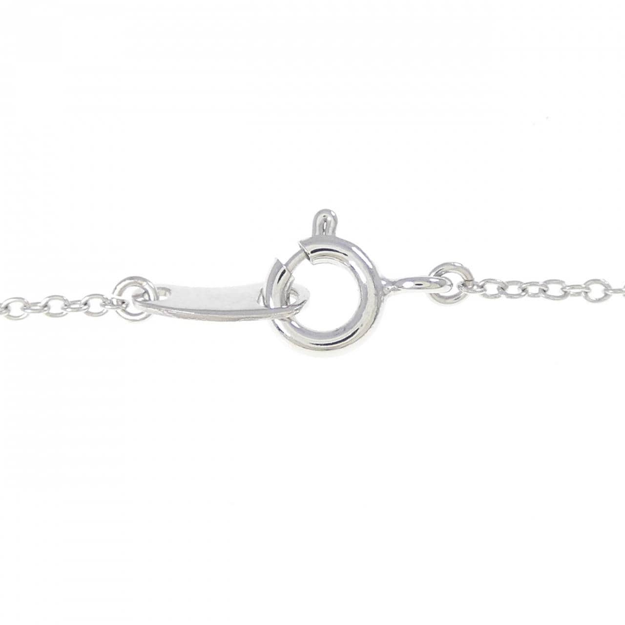 K18WG/750WG ルビー ネックレス 0.50CT