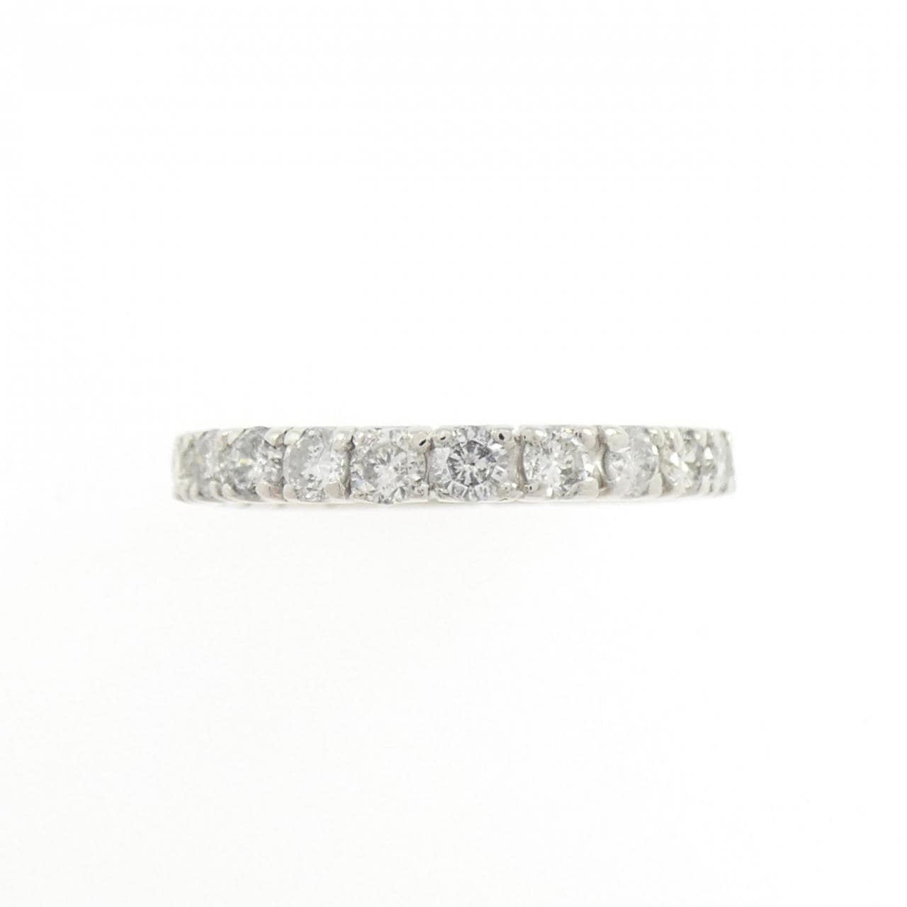 PT900 ハーフエタニティ ダイヤモンド リング 1.00CT
