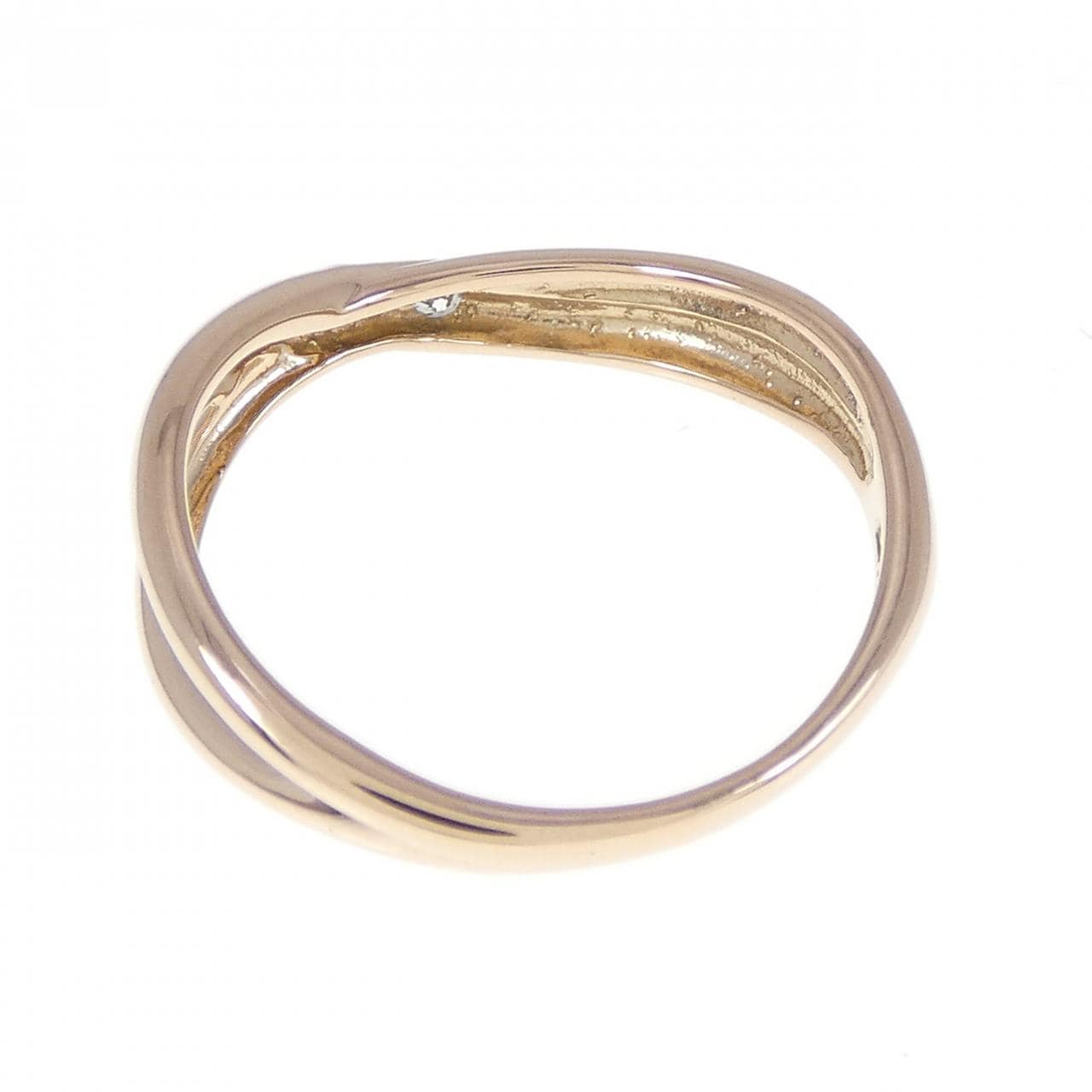 K18PG ダイヤモンド リング 0.03CT