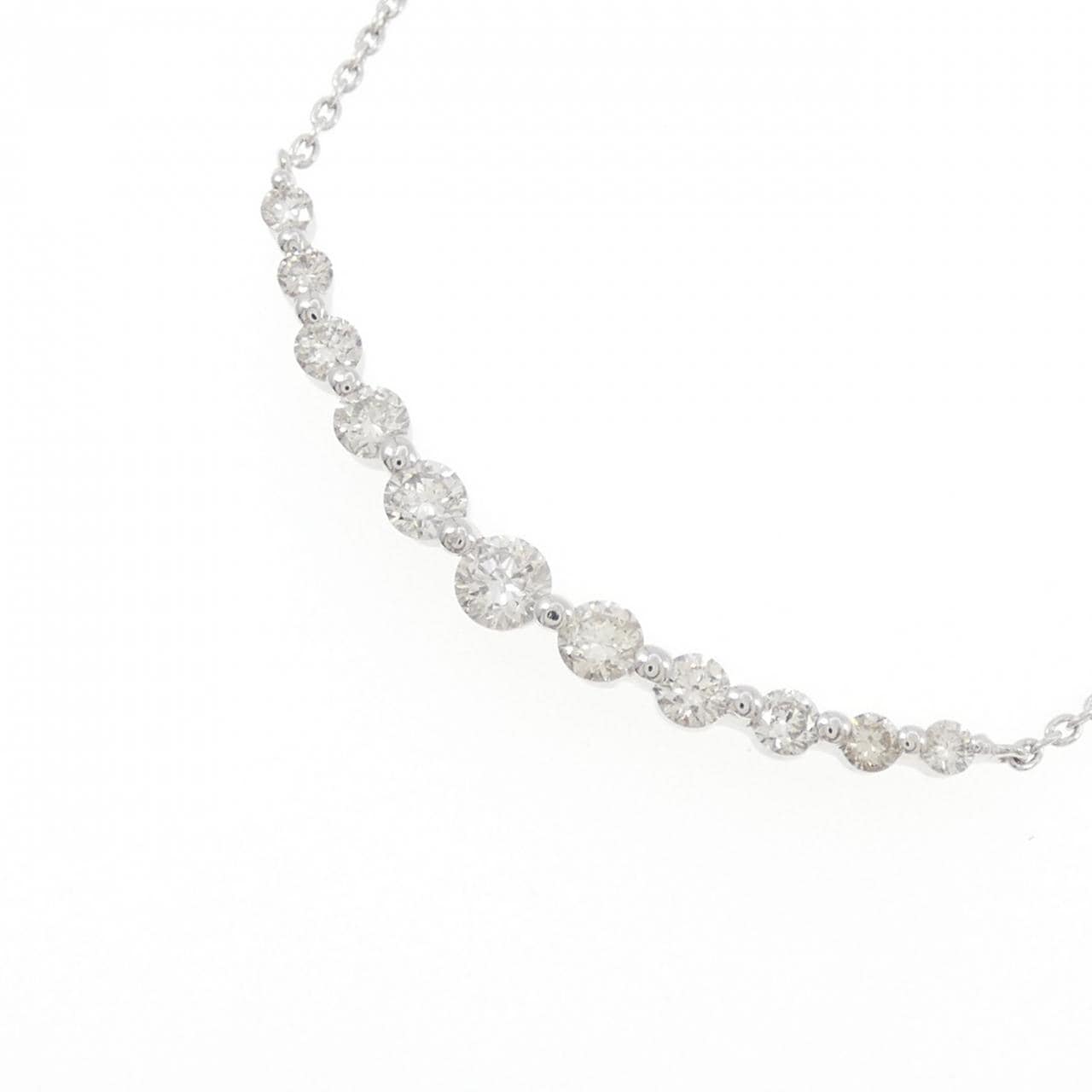 K18WG ダイヤモンド ネックレス 0.50CT