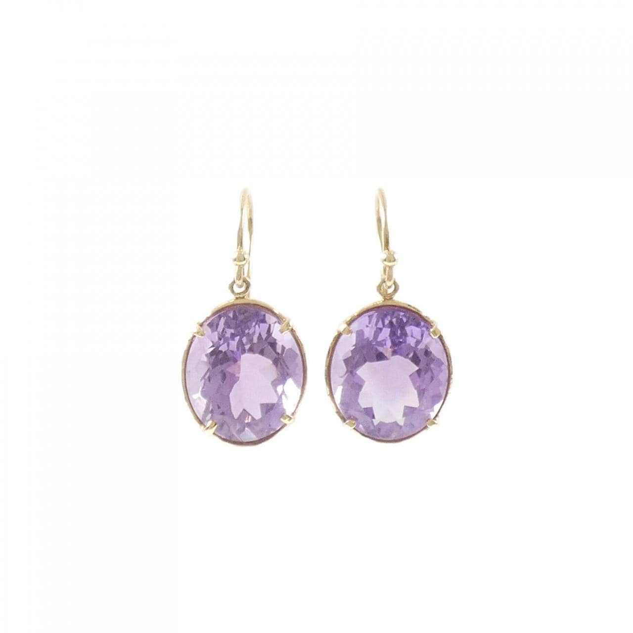 K10YG アメジスト ピアス