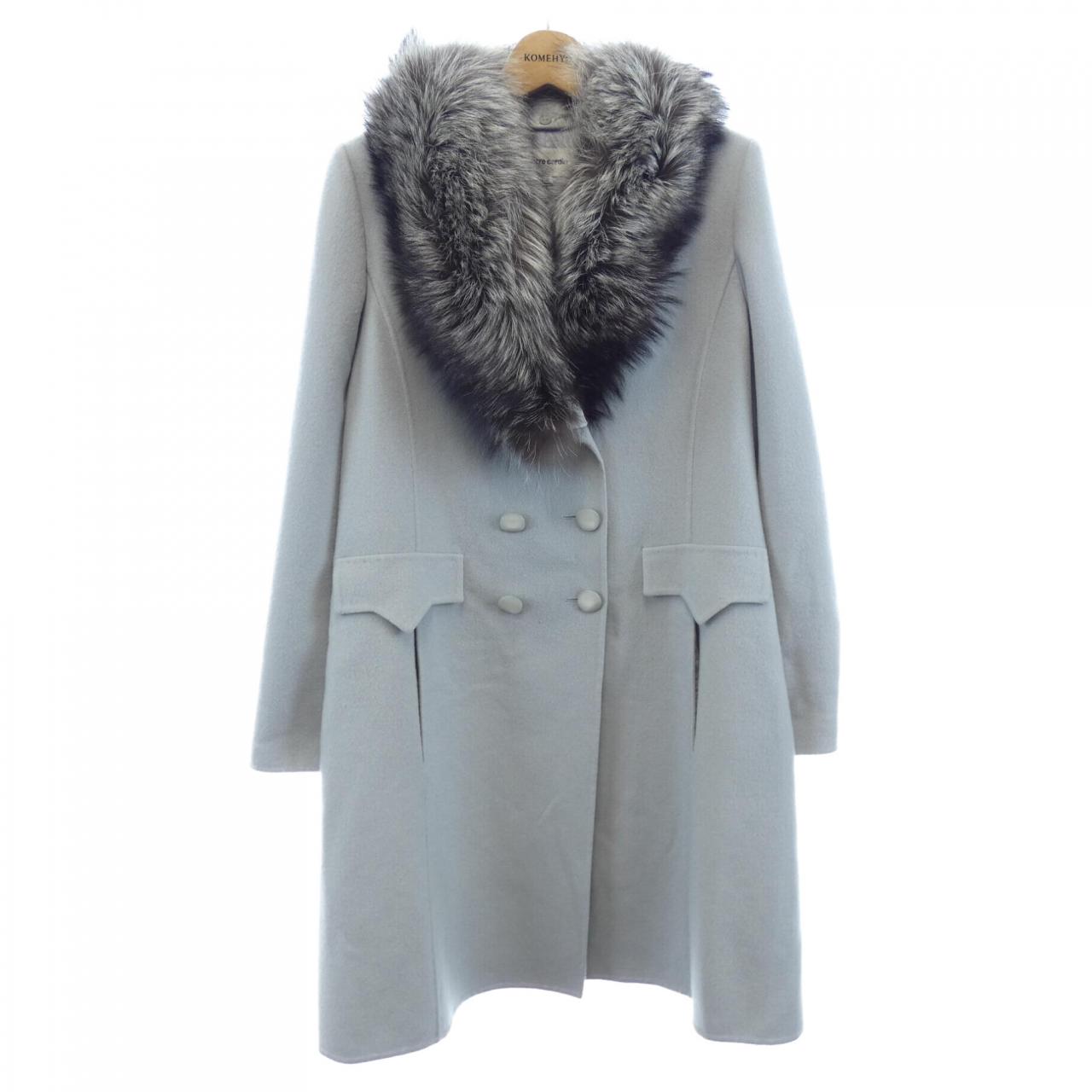 【ビリヤニ】pierre cardin グレー ウールコート　M コメ兵｜ピエールカルダン PIERRE CARDIN コート｜PIERRE CARDIN