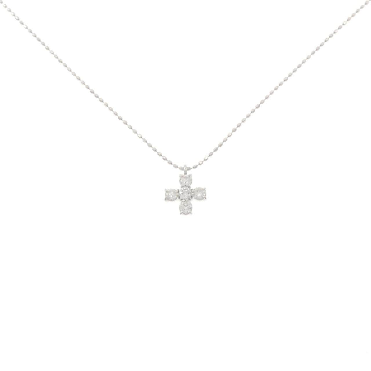 K18WG ダイヤモンド ネックレス 0.30CT