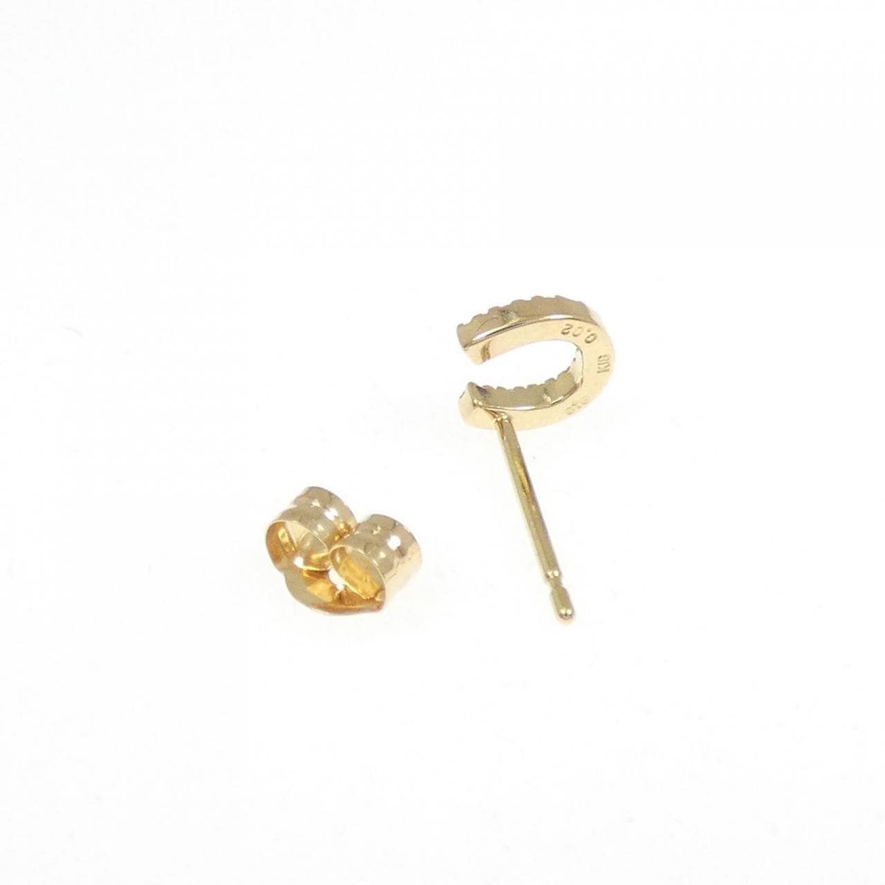エテ ホースシュー ダイヤモンド ピアス 0.02CT 片耳