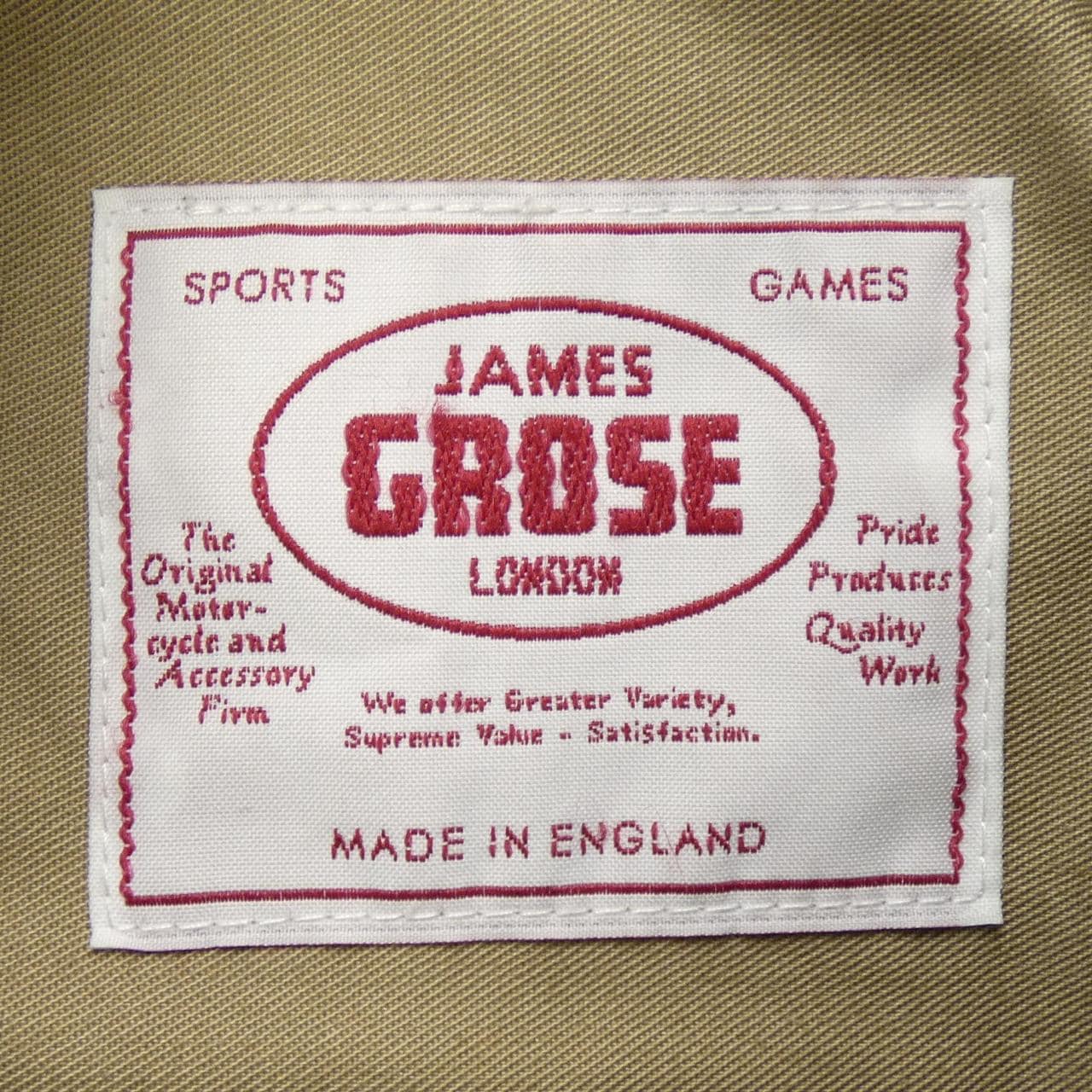 ジェームスグロス JAMES GROSE レザーライダースジャケット