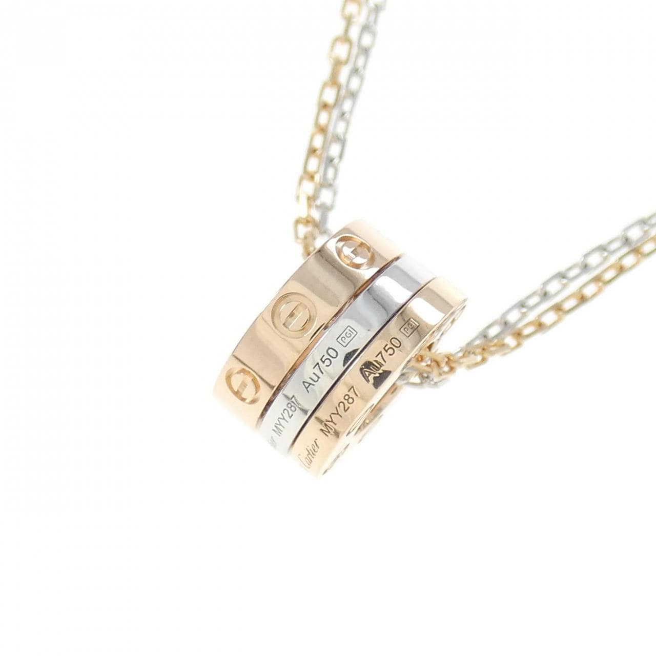 KOMEHYO CARTIER LOVE NECKLACE CARTIER BRAND JEWELRY NECKLACE LOVE