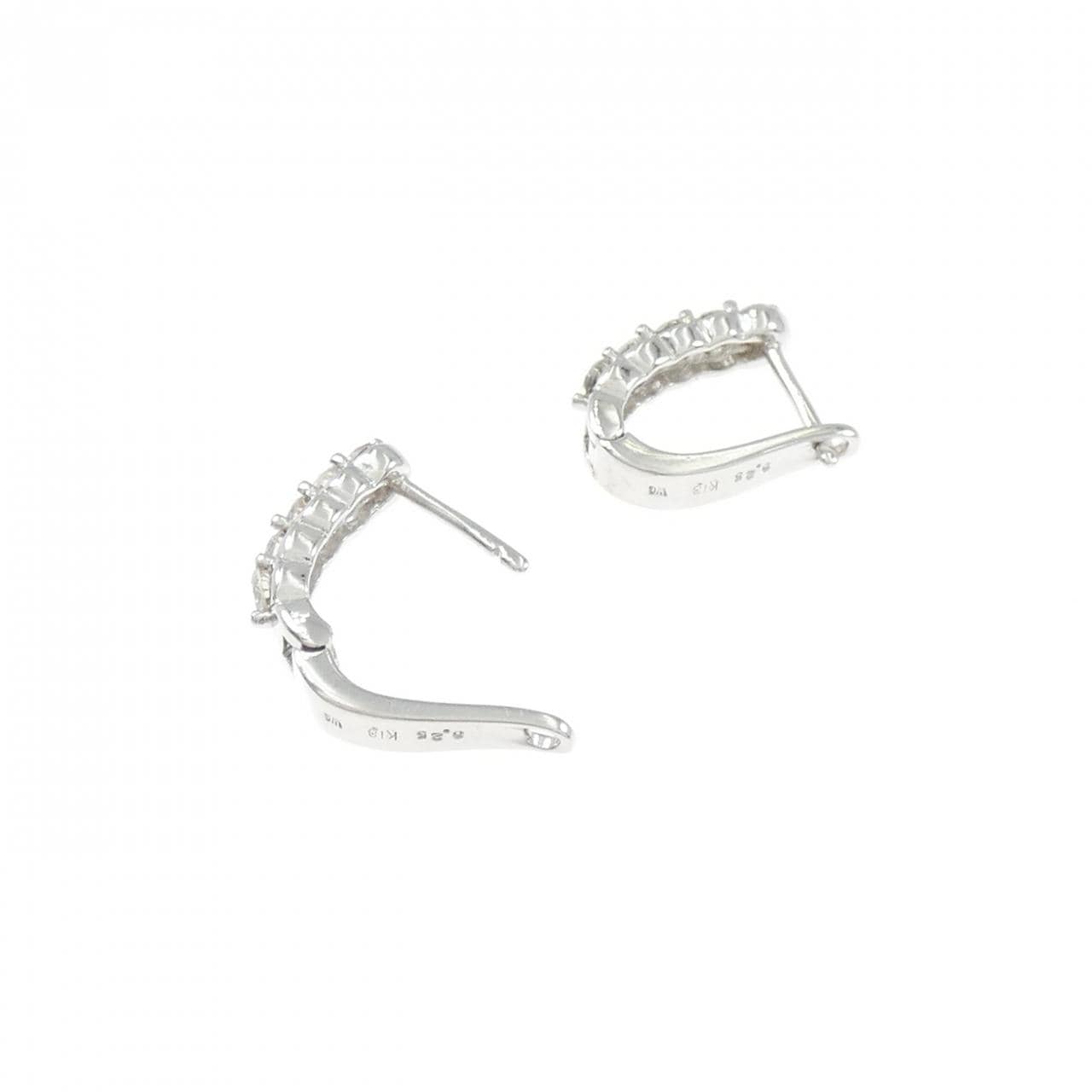 K18WG ダイヤモンド ピアス 0.50CT