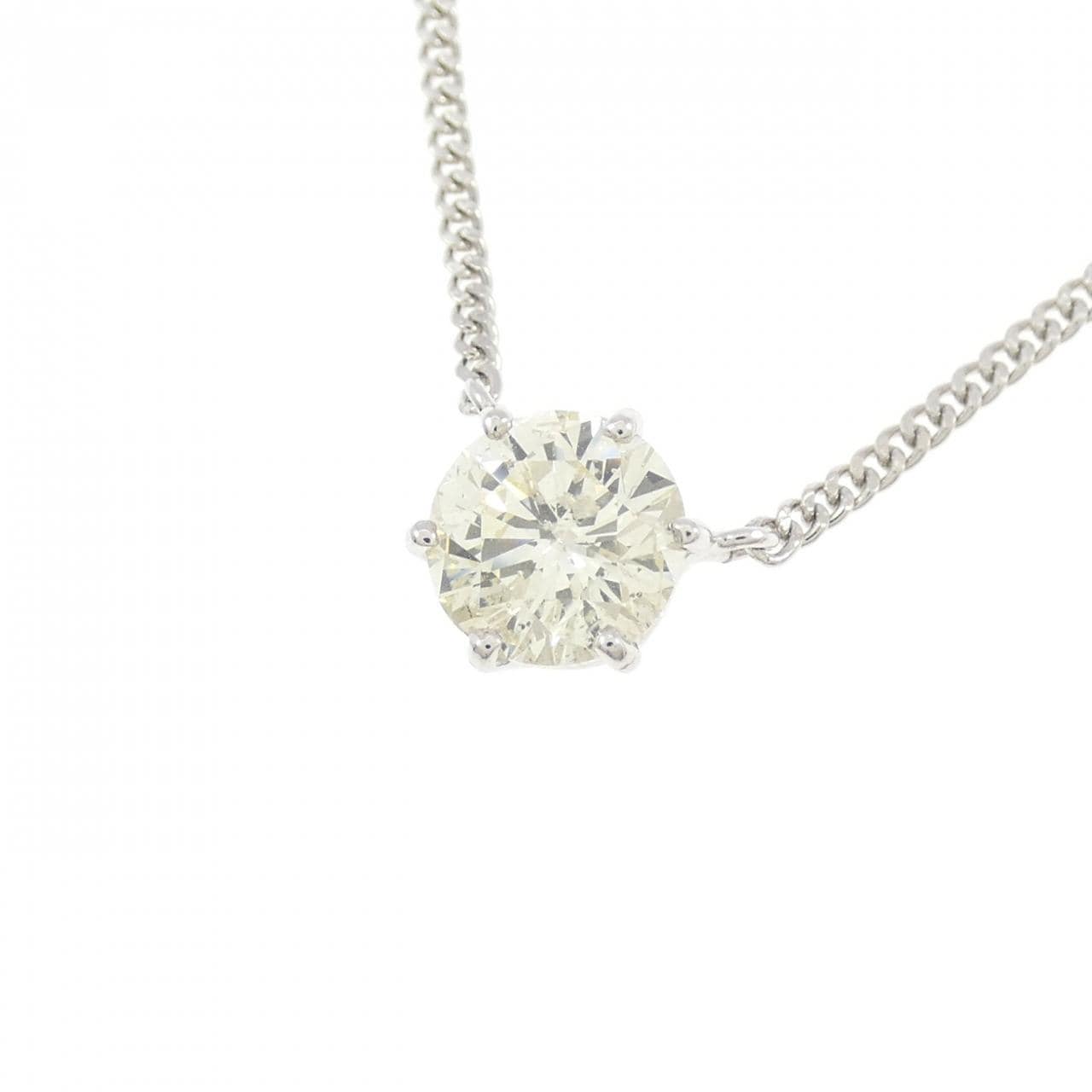 PT850 ソリティア ダイヤモンド ネックレス 1.31CT