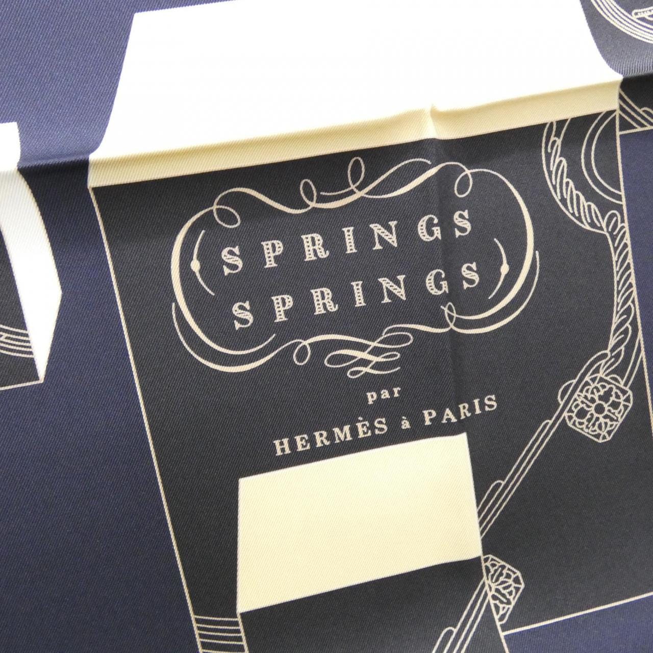[未使用品] HERMES SPRINGS Carré 003932S 圍巾