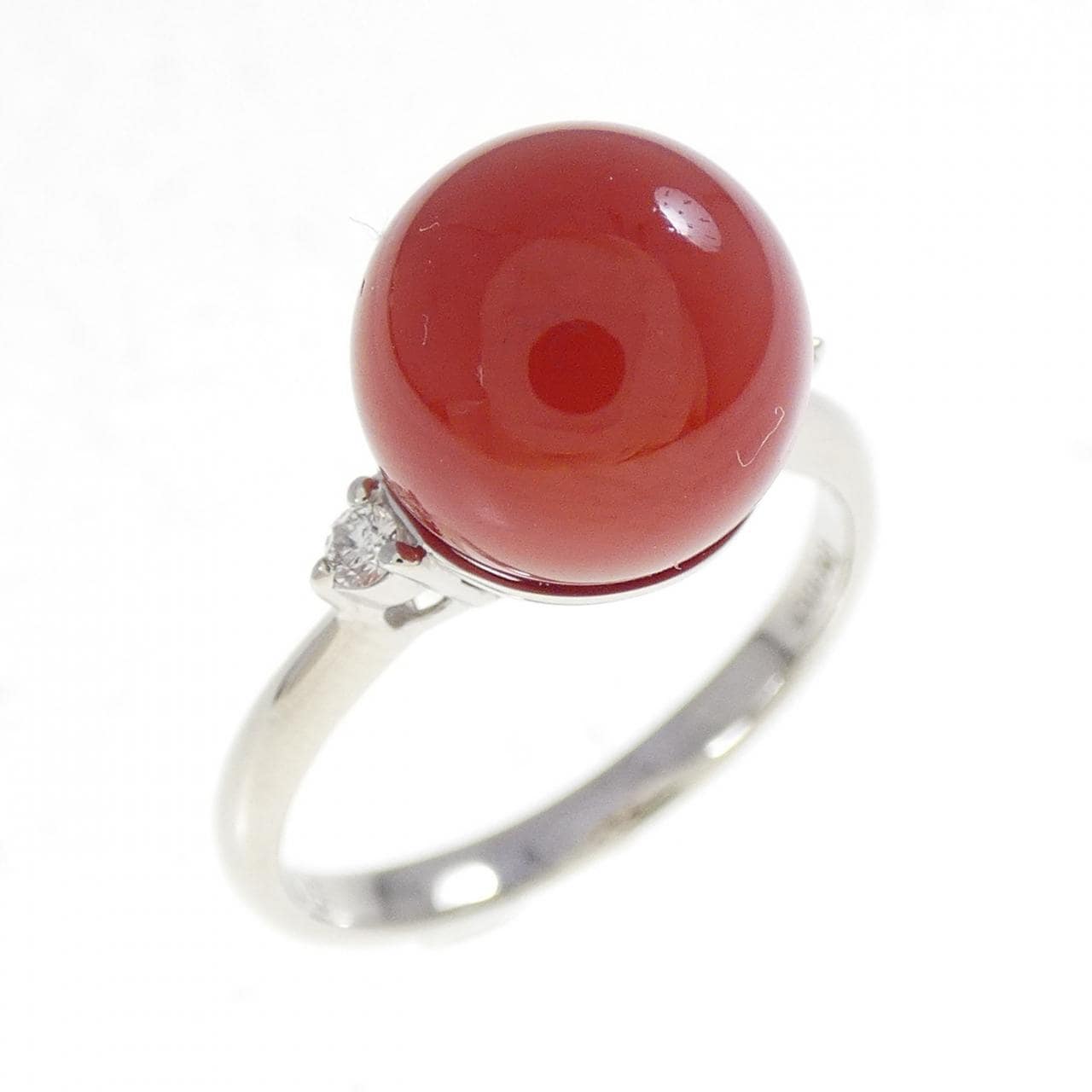 PT900 サンゴ リング 9.0mm