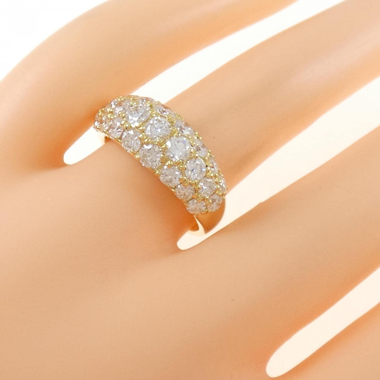 K18YG 密鑲鑽石戒指 2.00CT
