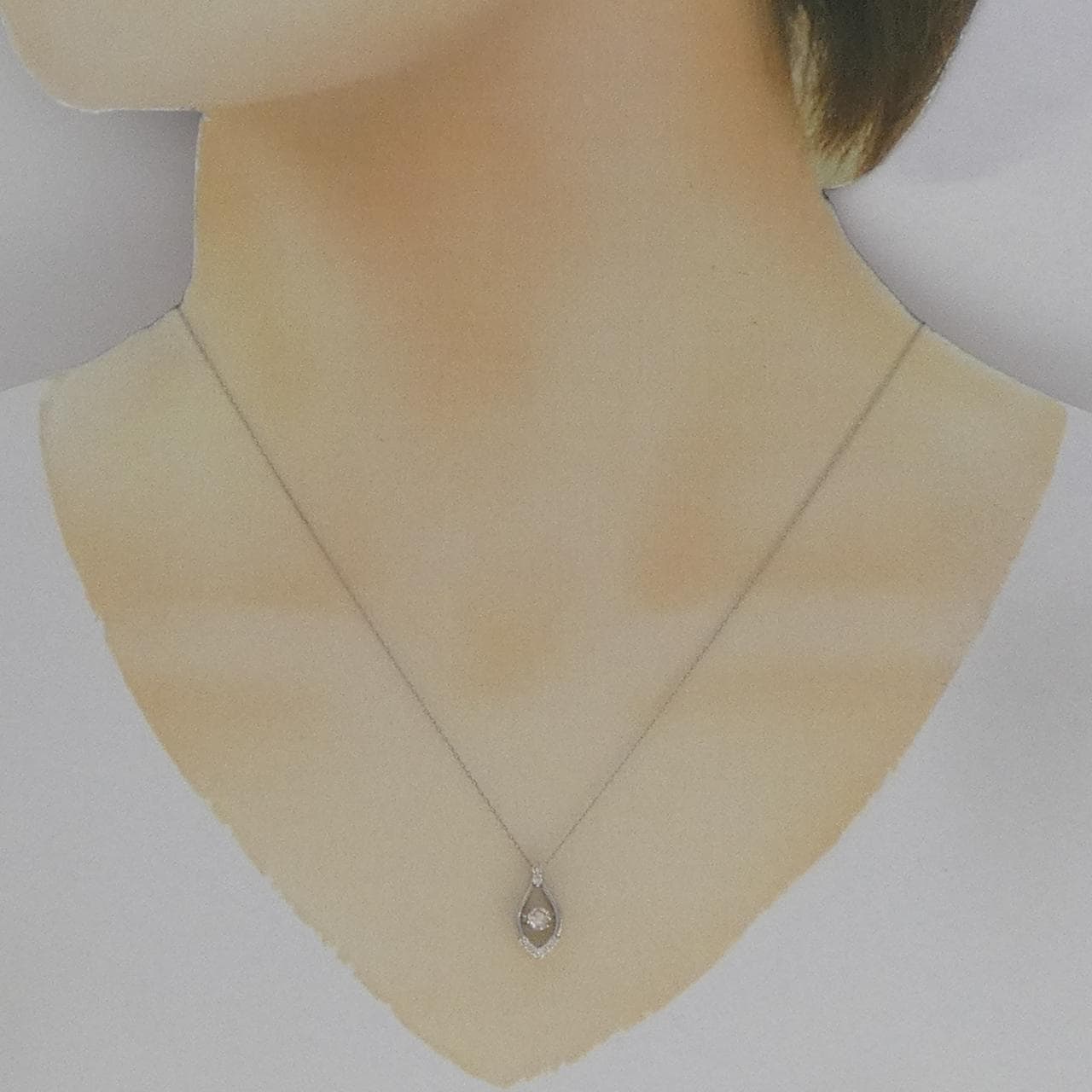【新品】PT900 ダイヤモンド ネックレス 0.18CT